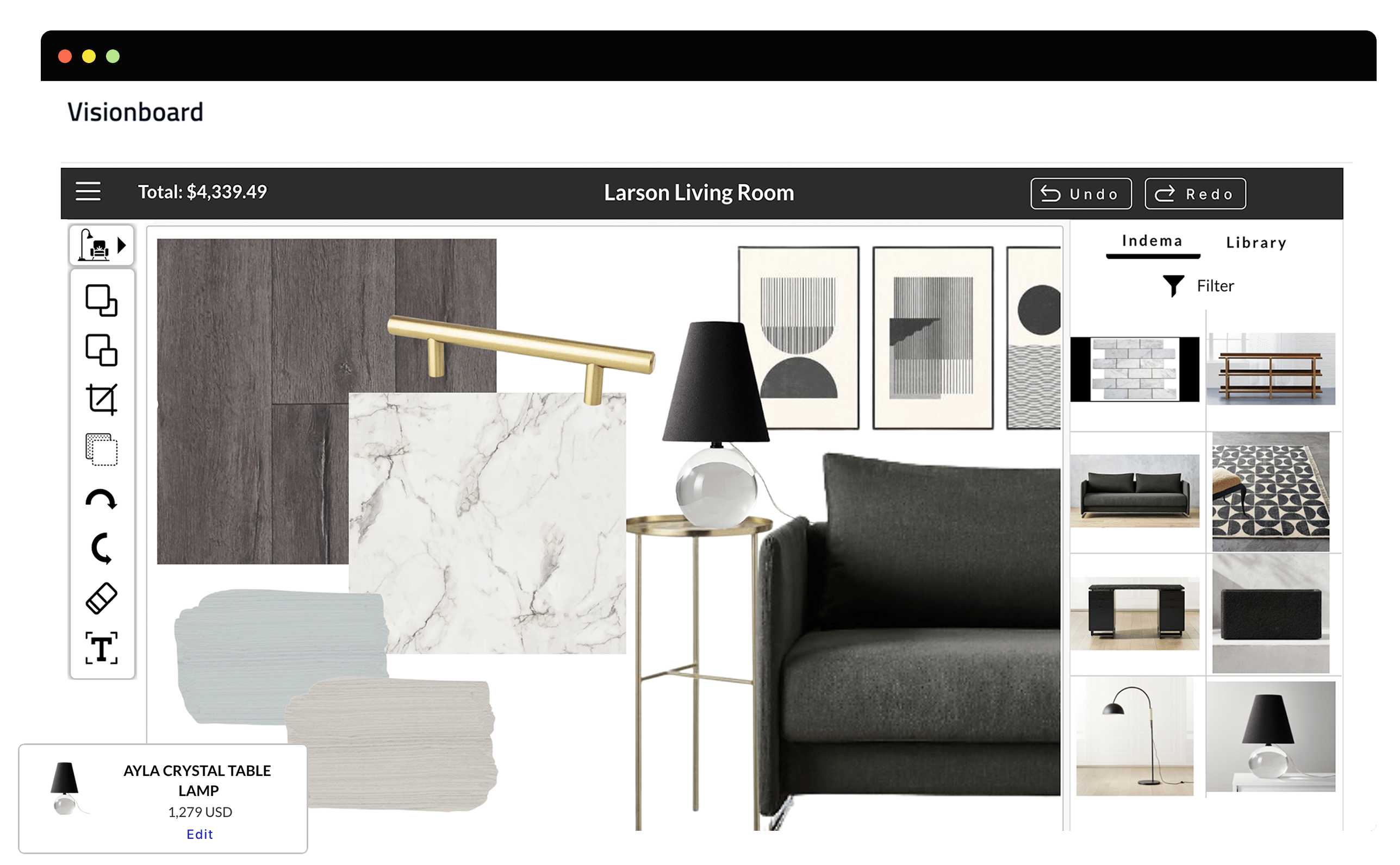 vision 1 1 } | indema, premier software for successful interior designers