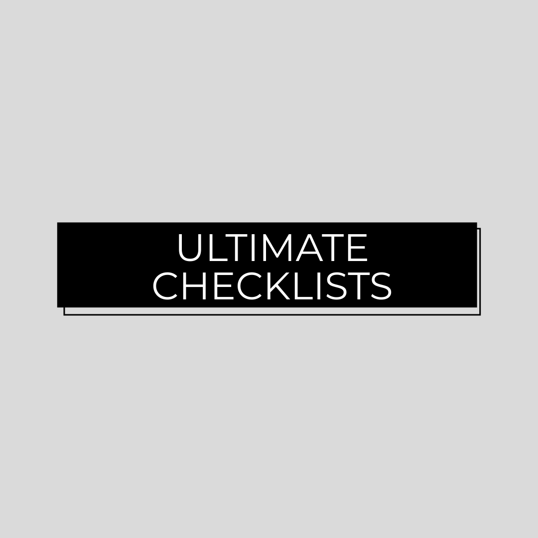 Ultimate Designer Checklist
